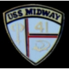 USN NAVY PIN USS MIDWAY PIN MIDWAY CV-41 PIN