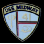 USN NAVY PIN USS MIDWAY PIN MIDWAY CV-41 PIN