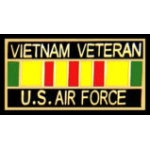 US AIR FORCE VIETNAM VETERAN BAR PIN