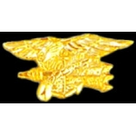 USN NAVY SEAL LOGO GOLD SMALL LOGO PIN