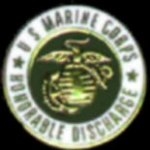 US MARINE CORPS HONORABLE DISCHARGE USMC PIN