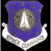 US AIR FORCE SPACE COMMAND LOGO PIN