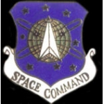 US AIR FORCE SPACE COMMAND LOGO PIN