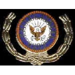 USN NAVY LAUREL PIN