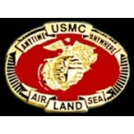 USMC MARINE CORPS AIR LAND AND SEA PIN