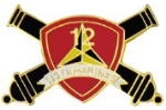 USMC MARINE CORPS 12TH REGIMENT PIN