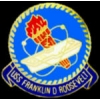 USN NAVY USS FRANKLIN ROOSEVELT LOGO PIN