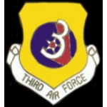 US AIR FORCE 3RD AIR FORCE NEW LOGO PIN