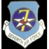 US AIR FORCE 7TH AIR FORCE NEW LOGO PIN