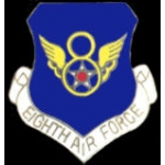 US AIR FORCE 8TH AIR FORCE NEW LOGO PIN