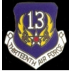 US AIR FORCE 13TH AIR FORCE NEW LOGO PIN