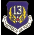 US AIR FORCE 13TH AIR FORCE NEW LOGO PIN