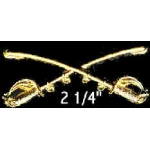 US ARMY CALVARY PIN CROSSED SABERS LARGE PIN