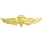 USMC MARINE CORPS JUMP PIN LARGE GOLD JUMP WINGS PIN