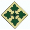 US ARMY 4TH DIVISION LARGE LOGO PIN