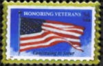 USA FLAG HONORING VETERANS STAMP PIN