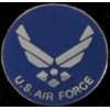 US AIR FORCE NEW STYLE LOGO ROUND PIN