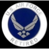 US AIR FORCE RETIRED WINGS PIN