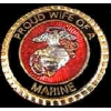 USMC MARINE CORPS PROUD WIFE OF A MARINE PIN