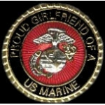 USMC MARINE CORPS PROUD GIRLFRIEND PIN