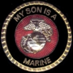 USMC MARINE CORPS MY SON IS A MARINE PIN