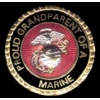 USMC MARINE CORPS PROUD GRANDPARENT OF A MARINE PIN