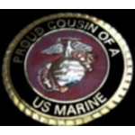 USMC MARINE CORPS PROUD COUSIN OF A MARINE PIN