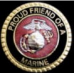 USMC MARINE CORPS PROUD FRIEND OF A MARINE PIN