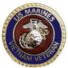 USMC MARINE CORPS VIETNAM VETERAN BLUE VER. PIN