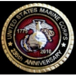 USMC MARINE CORPS PIN 235TH YEAR ANNIV 2010 PIN