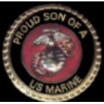 USMC MARINE CORPS PROUD SON OF A MARINE PIN