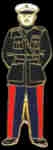 USMC MARINE CORPS MARINE IN DRESS BLUES PIN