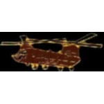 CH-47 PIN CHINOOK PIN HELICOPTER PIN BROWN US ARMY PIN