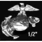 USMC MARINE CORPS EAGLE GLOBE ANCHOR SILVER MICRO MINI PIN