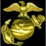 USMC MARINES EAGLE GLOBE ANCHOR GOLD PIN