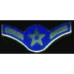 US AIR FORCE AIRMAN E2 CHEVRON PIN