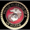 USMC MARINE CORPS PROUD HUSBAND OF A MARINE PIN