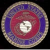 USMC MARINE CORPS PIN VIP CORP BLUE LOGO PIN