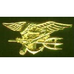 USN NAVY SEAL LOGO MEDIUM PIN