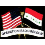 OPERATION IRAQI FREEDOM FLAG COMBO PIN