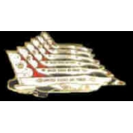 US AIR FORCE THUNDERBIRDS 6 AIRPLANE ECHELON PIN