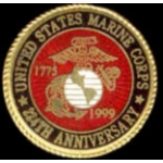 USMC MARINE CORPS 224TH YEAR ANNIV 1999 PIN