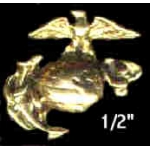 USMC MARINE CORPS EAGLE GLOBE ANCHOR ANQ GOLD MICRO MINI PIN