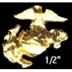 USMC MARINE CORPS EAGLE GLOBE ANCHOR GOLD MICRO MINI PIN