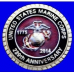 USMC MARINE CORPS PIN 239TH YEAR ANNIV 2014 PIN