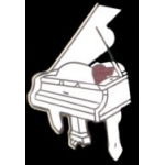 GRAND PIANO PIN WHITE VERSION