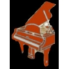 GRAND PIANO PIN ROSEWOOD VERSION PIN