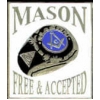 MASON PINS MASONIC FREE AND ACCEPTED SQUARE PIN