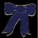 BLUE RIBBON PINS BOW PIN