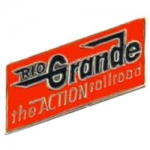 RIO GRANDE RAILROAD THE ACTION RAILROAD PIN TRAIN PINS